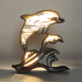 3D Wooden Animal Light Wooden Carved Cute Animal Lamp for Home Decor