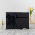 25*15*8.5CM Elegant Black Gift Box Rigid Gift Packaging Box with Lids for Christmas