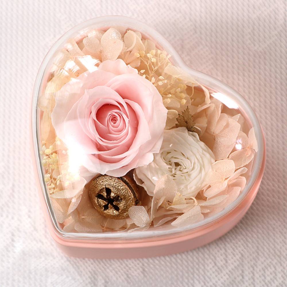 Rose Jewelry Box Heart Gift Box Necklace Gift Box Valentine's Day Gift for Her