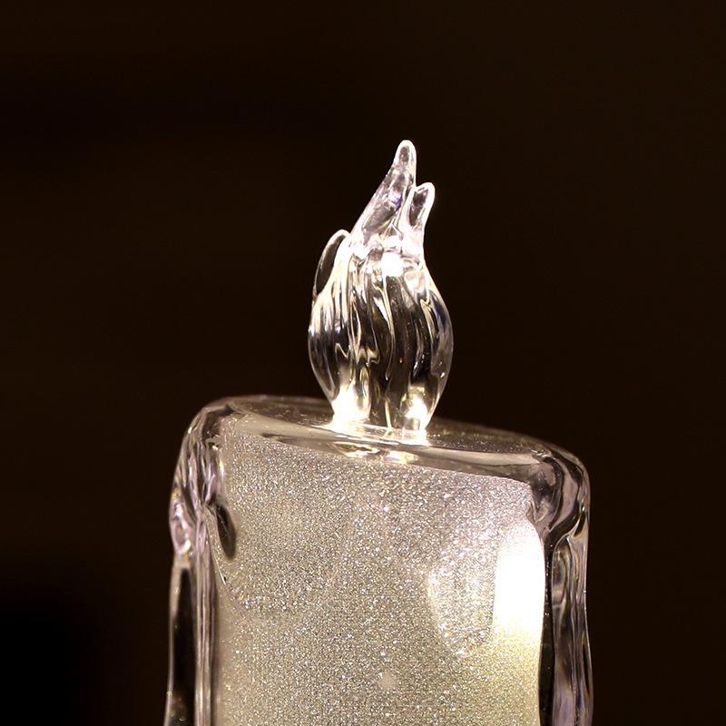 Acrylic Transparent Flameless Nightlight Mini Lamp Restaurant Decoration for Christmas