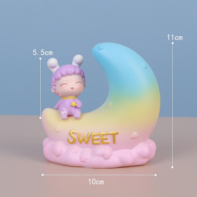 Sweet Dream Lamp Lovely Moon Bedroom Desktop Decoration Creative Birthday Gift