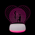 3D Love Heart Lamp Night Light Desk Decor Valentine's Day Gift for Lover