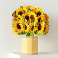 Sunflower Paper Bouquet Flower Bouquet Card for Mother's Day