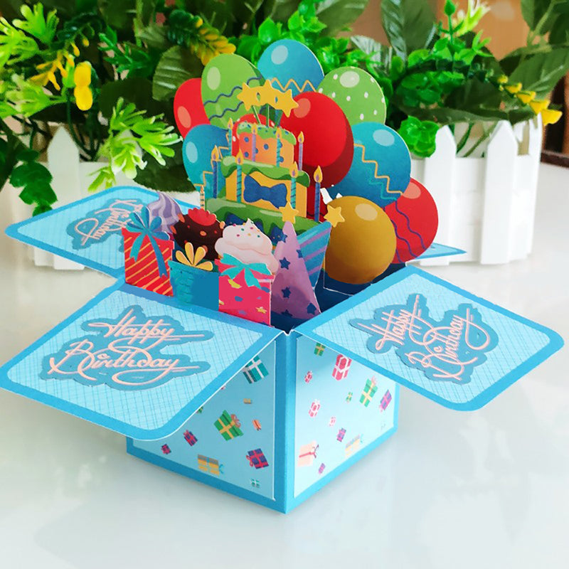 3D Pop-up Box Birthday Card Creative Greeting Card