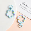 Blue Flower Key Ring
