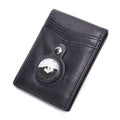 Airtag Men's Wallet Vintage Card Holder Leather Money Clip