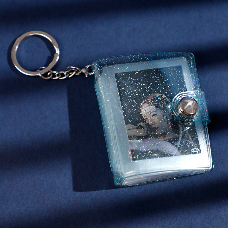 Gift for Her Scrapbook Keychain Mini Photo Album Keychain Photo Frame 16 Pockets