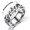 Anxiety Ring Rotating Ring Punk Rock Bands Male Boys Jewelry Gifts For Him
