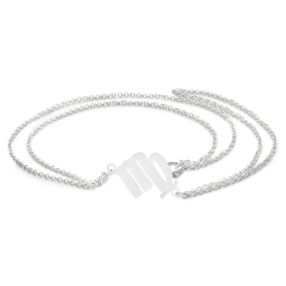Horoscope Bracelet Zodiac Sign Hand Chain Astrology Bracelet Gift for Her