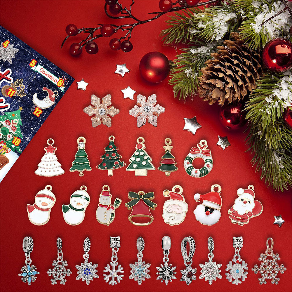 Christmas Advent Calendar Diy Bracelet Box Advent Calendar 24-Frame Calendar Surprise Bell Box