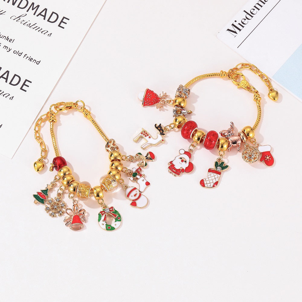 Christmas Bracelet Surprise Blind Box Charms Bracelet Set Calendar Jewelry Advent Calendar Gift Box