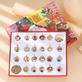 Christmas Charms Bracelet Set Calendar Advent Jewelry Advent Calendar Gift Box