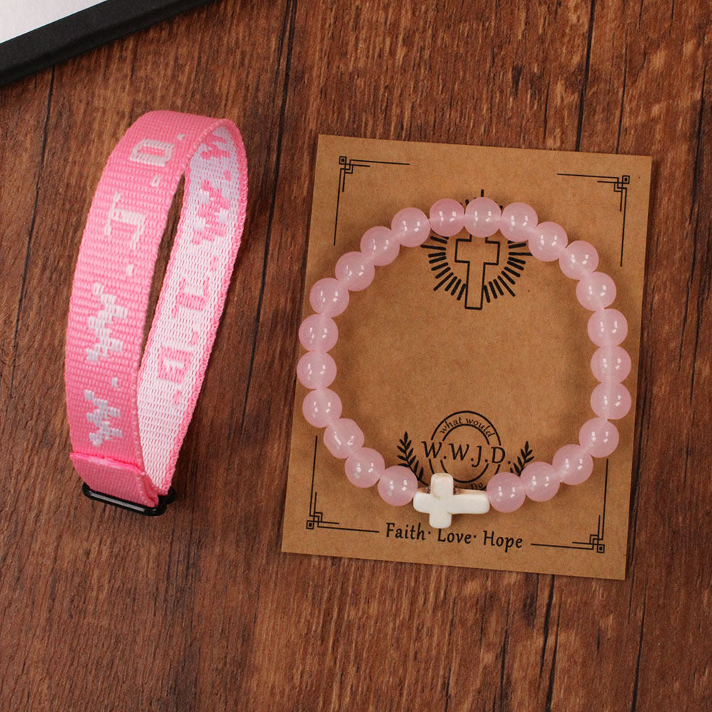 Cross Three-Piece Bracelet Woven Bracelet