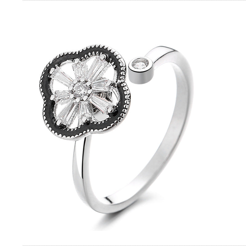 Spinner Ring Relieving Anxiety Adjustable Rotating Ring Jewelry Gifts for Women