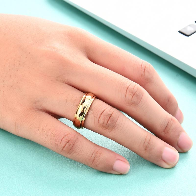 Spinner Ring Relieving Anxiety Rotating Ring Jewelry Gift for Women Men