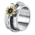 Fidget Anxiety Rings Daisy Spinner Ring Jewelry Gifts for Women