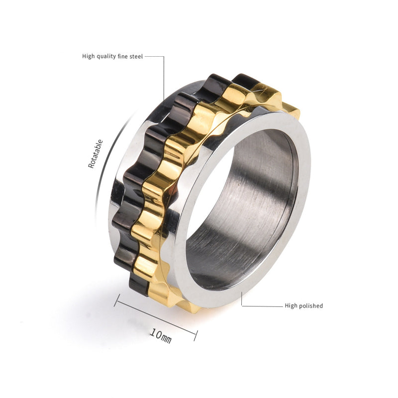 Spinner Ring for Anxiety Fidget Rings for Relieving Stress Anxiety Ring for Men