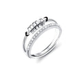 Spinner Ring Adjustable Anxiety Fidget Rings for Relieving Stress Ring Jewelry Gifts