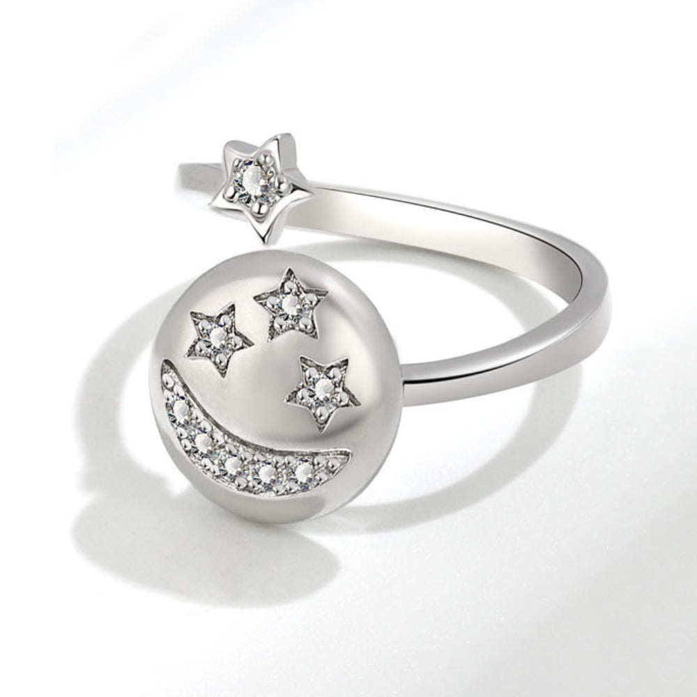 Fidget Anxiety Ring Open Adjustable Spinner Ring Jewelry Gifts for Women Girl