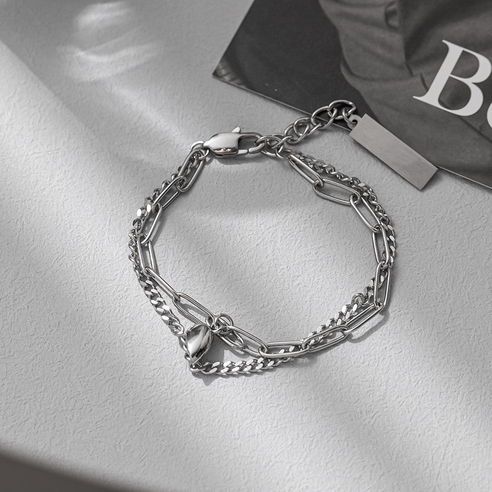 Magnetic Couple Bracelet Set Double Layer Design Valentine's Day Gift for Couples