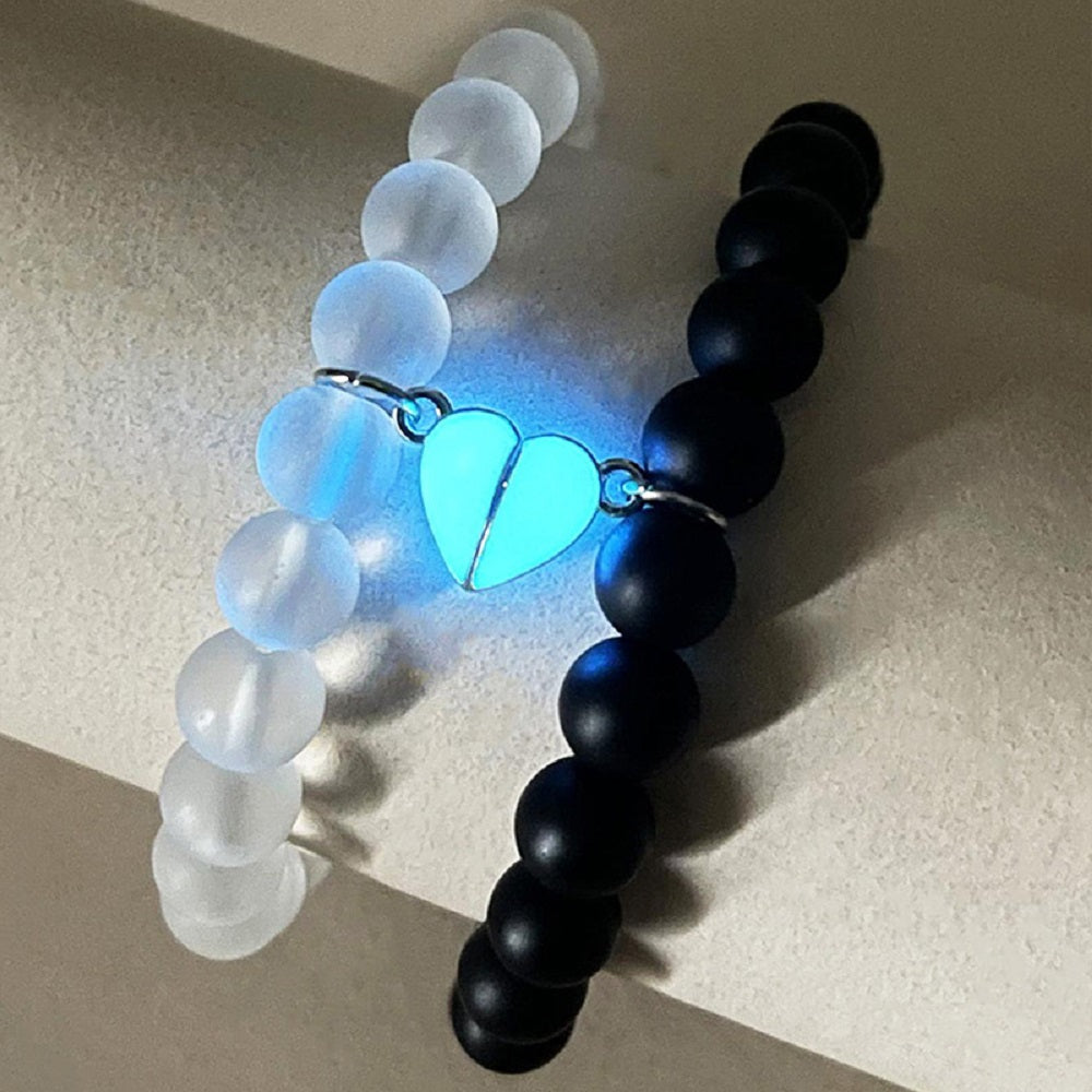 Magnetic Couple Crown Bracelet Set Valentine's Day Gift for Couples