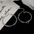 Magnetic Couple Sweet Heart Shape Bracelet Set Valentine's Day Gift for Couples