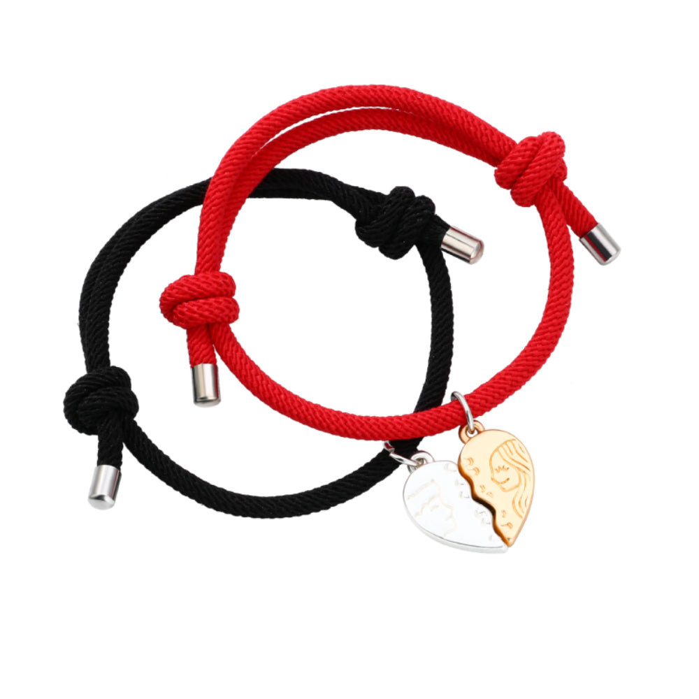 Magnetic Couple Weave Bracelet Set Valentine's Day Gift for Couples Friends