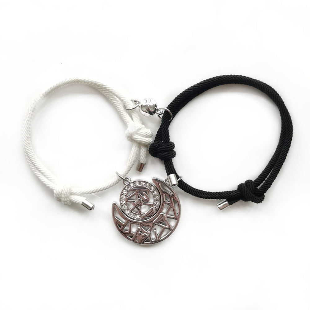 Magnetic Couple Weave Bracelet Set Valentine's Day Gift for Couples Friends