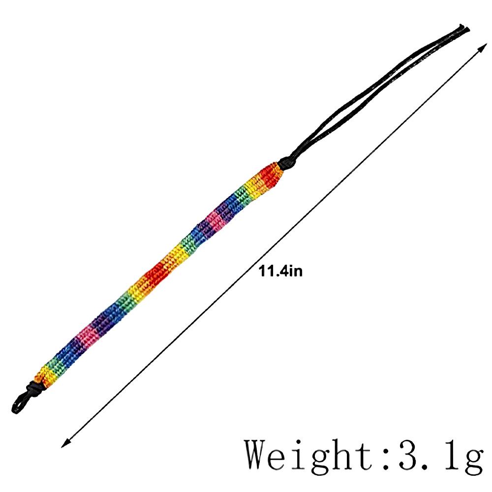 Gay Pride Bracelet Rainbow Wristband Lesbian Friendship Bracelet Braided Bracelet Accessory Adjustable Sizes Love Wristband Decorative Charm Pendants Gifts for Adults Man