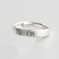 Cute Cat Matching Ring Adjustable Ring Animal Couple Jewelry Gift