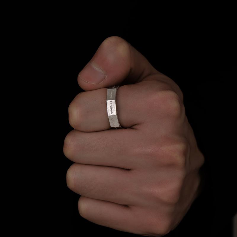 Personality Ring Seven Virtues Ring Open Index Finger Ring Fashion Simplicity