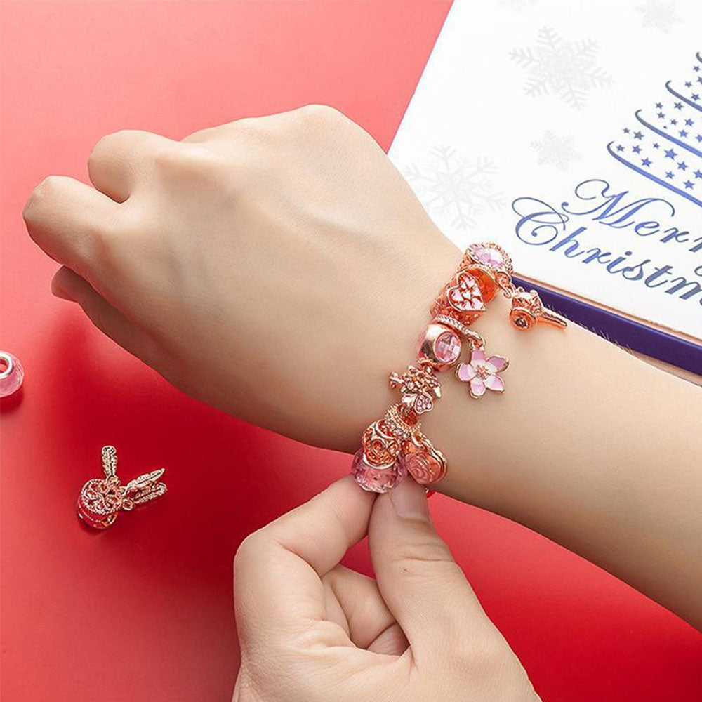 Countdown Calendar Box Christmas Gifts Jewelry Advent Calendar Charm Jewelry Set DIY Charm For Her
