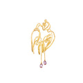Double Swallow Single Earring