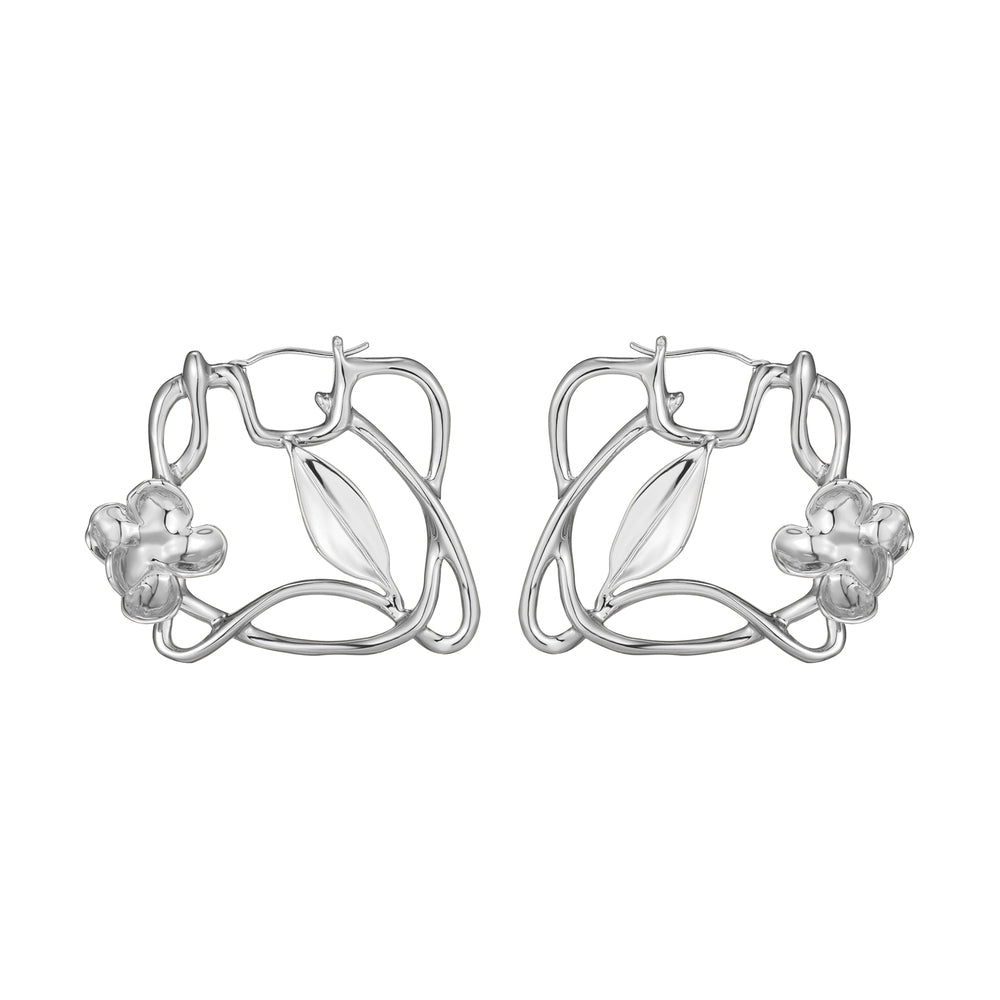 Camellia Collection Branches And Leaves Earrings