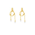 Cosmos Collection With Branches Hyperbolic Earrings