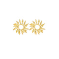 Palms Collection Leaf Shape Spiral Earrings