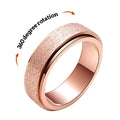 Anxiety Relief Decompression Ring Stainless Steel Glitter Ring Gift for Women
