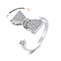 Anxiety Ring Anxiety Relief Decompression Bowknot Adjustable Ring Gift for Her