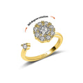 Anxiety Ring Decompression Ring Anti-Anxiety Relief Adjustable Gold Ring