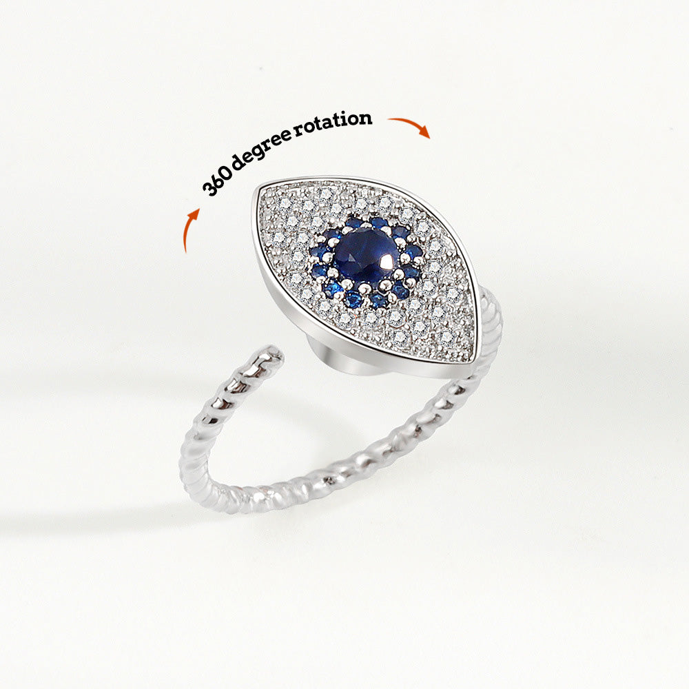 Anxiety Ring Decompression Ring Anti-Anxiety Relief Adjustable Ring Jewelry Gift