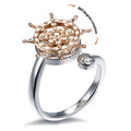 Anxiety Ring Decompression Ring Anti-Anxiety Relief Adjustable Rudder Ring Jewelry Gift