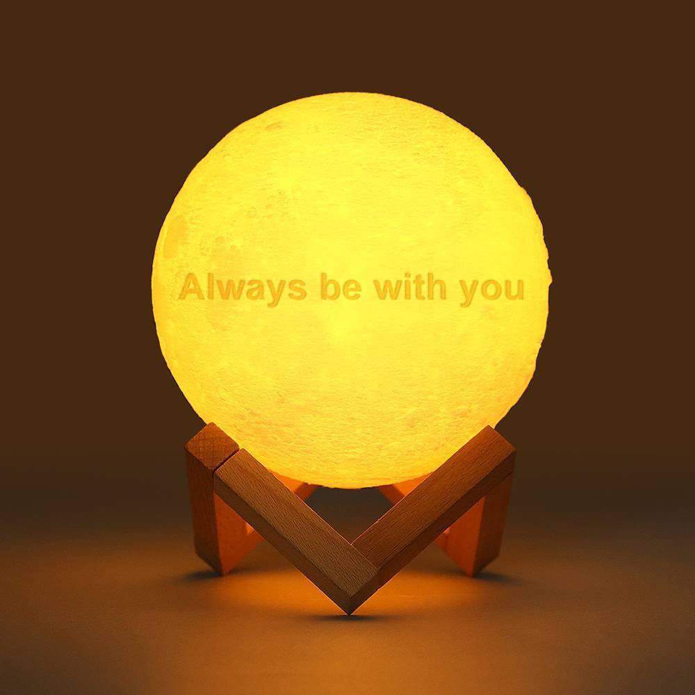 Photo Moon Lamp, Custom 3D Photo Light Baby Gift - Touch Two Colors 10-15cm