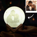 Photo Moon Lamp, Custom 3D Photo Light, Creative Gift 10cm-15cm Available