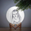 Photo Moon Lamp, Custom 3D Photo Light, Children's Gift - Remote Control 10-15cm