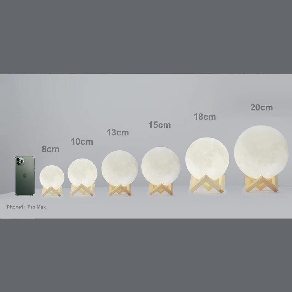 Photo Moon Lamp, Custom 3D Photo Light - Remote Control