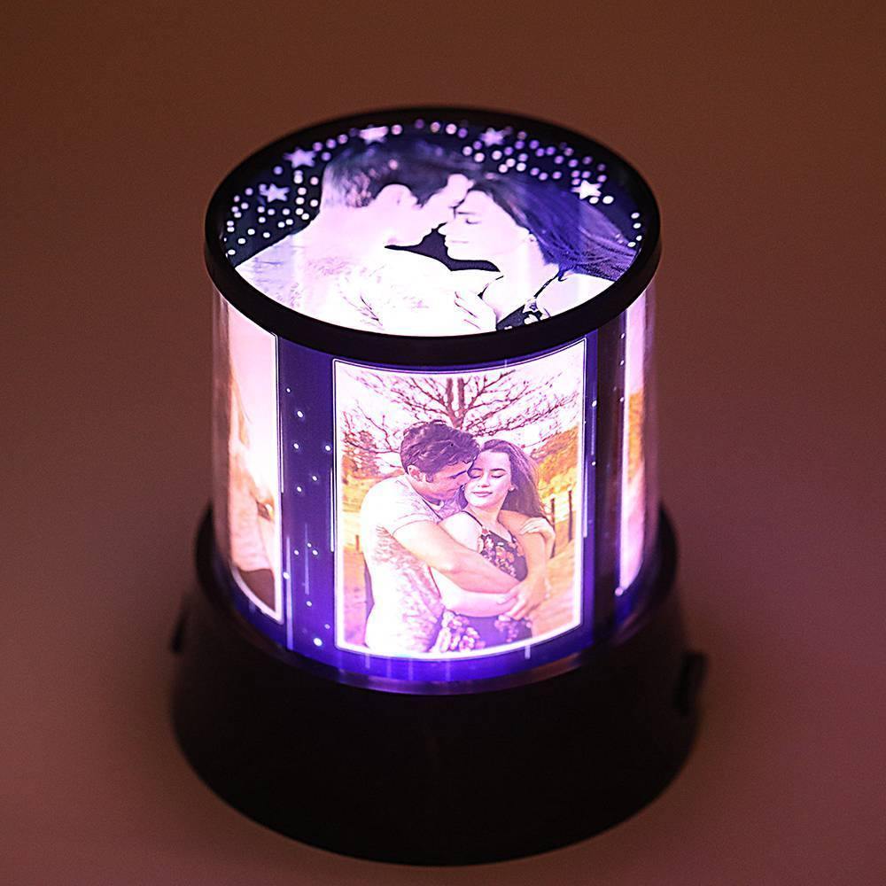 Personalized Photo Lamp, Custom Night Five Photos Gift for Lover