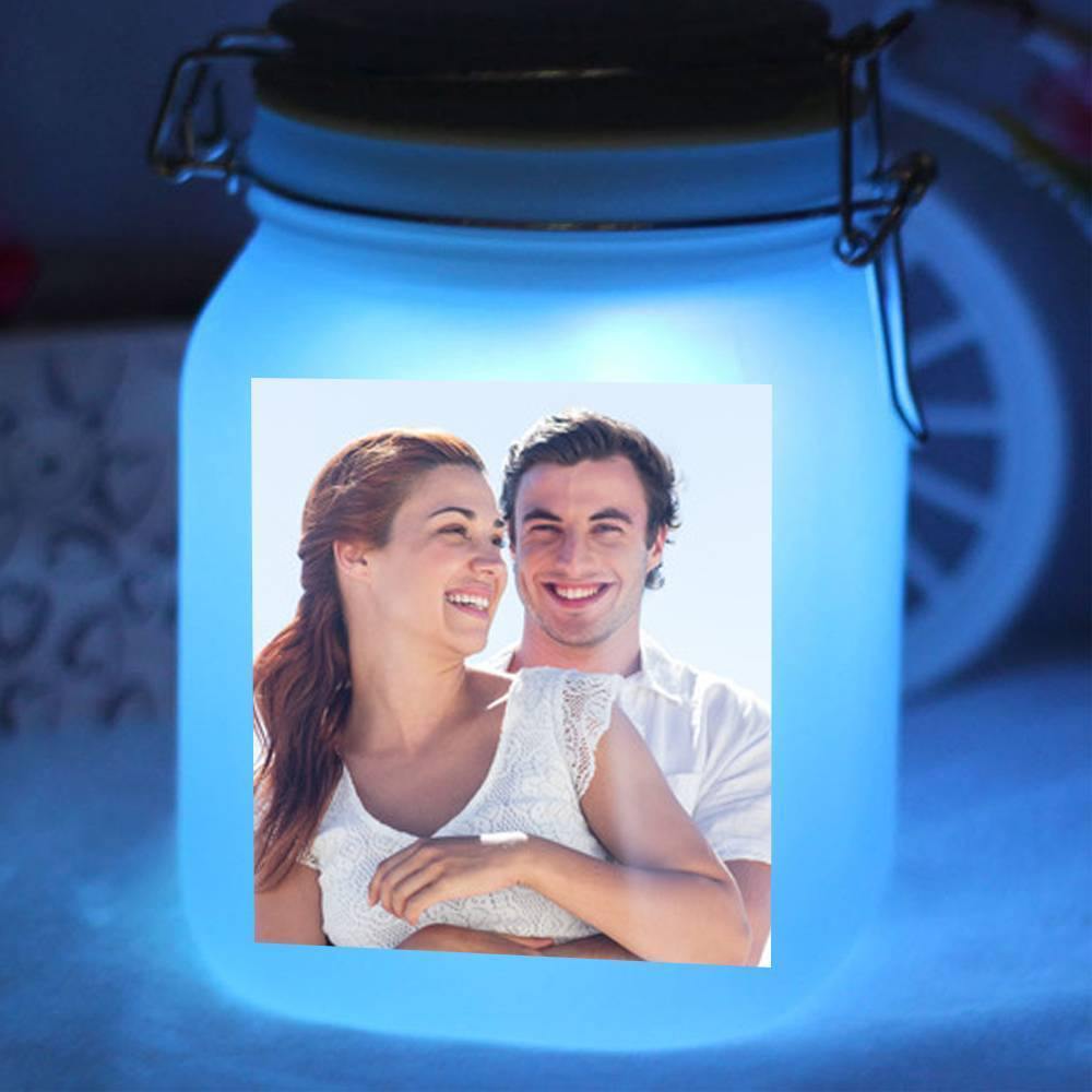 Custom Photo Night Light Glowing Bottle - Four Photos