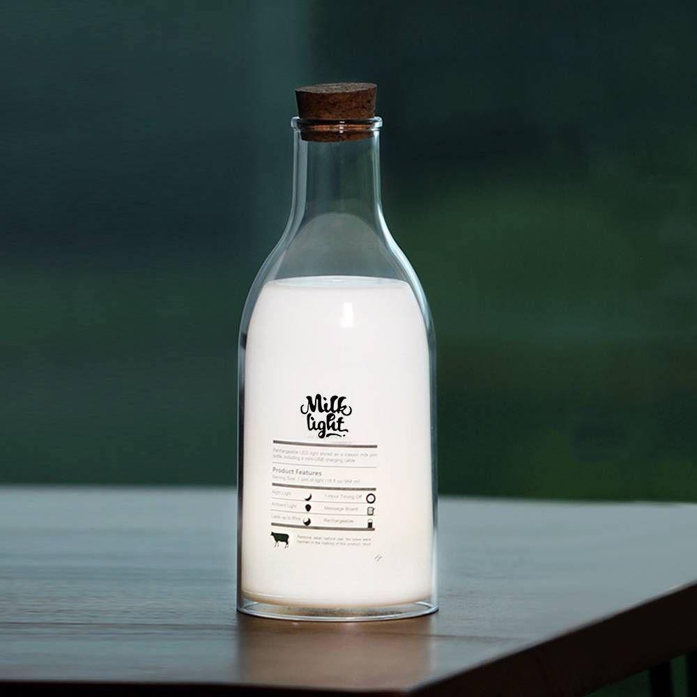 Custom Photo Milk Bottle Night Light