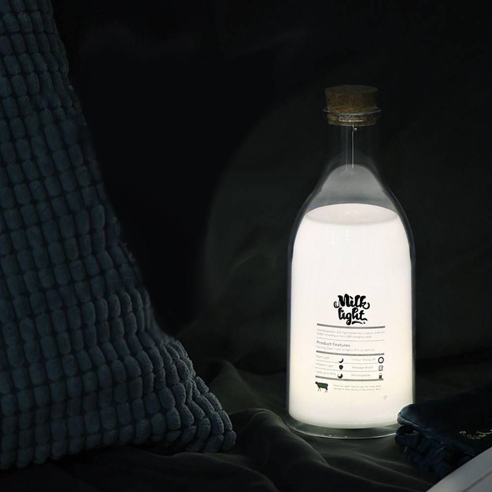 Custom Photo Milk Bottle Night Light