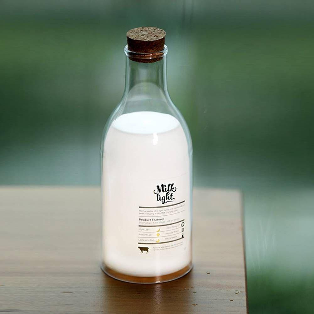 Custom Photo Milk Bottle Night Light
